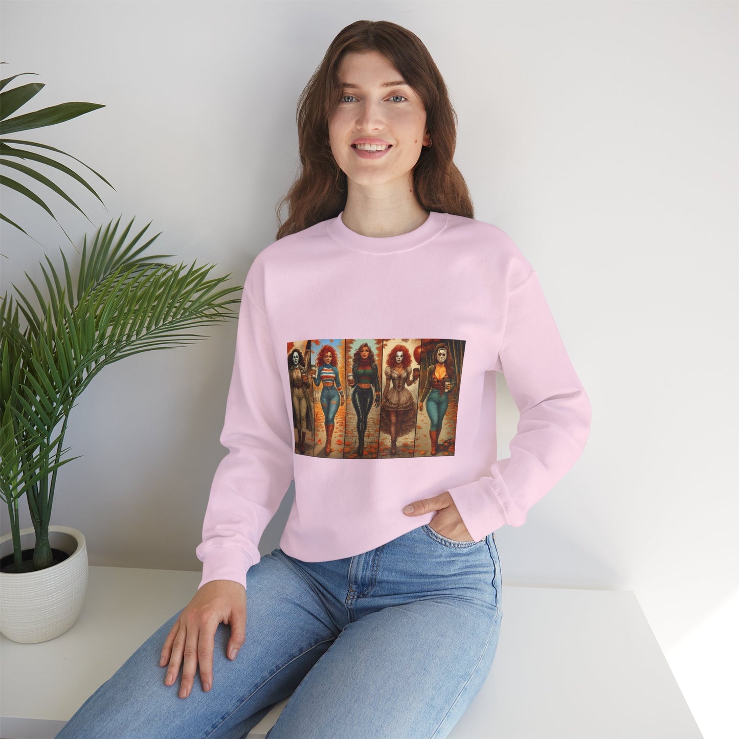 Vibrant Artistic Halloween Sweatshirt, Casual Wear, Graphic Sweatshirt, Cozy Gift for Art Lovers, Unique Fashion Statement, Comfortable [...]