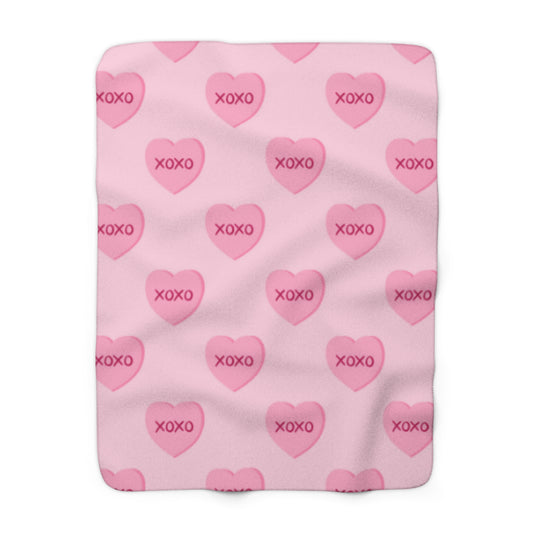 Valentines Sherpa Fleece Blanket
