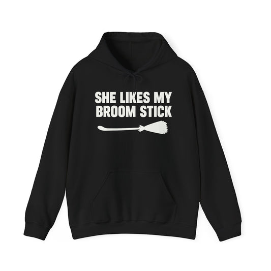 Funny Broomstick Sweatshirt for Witch Lovers, Halloween Hoodie, Unique Gift for Her, Cozy Unisex Sweater, Spooky Apparel