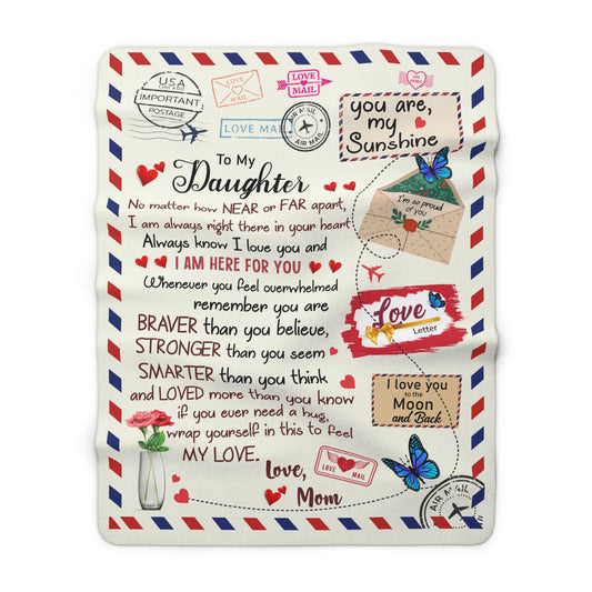 Daughter Sherpa Fleece Blanket