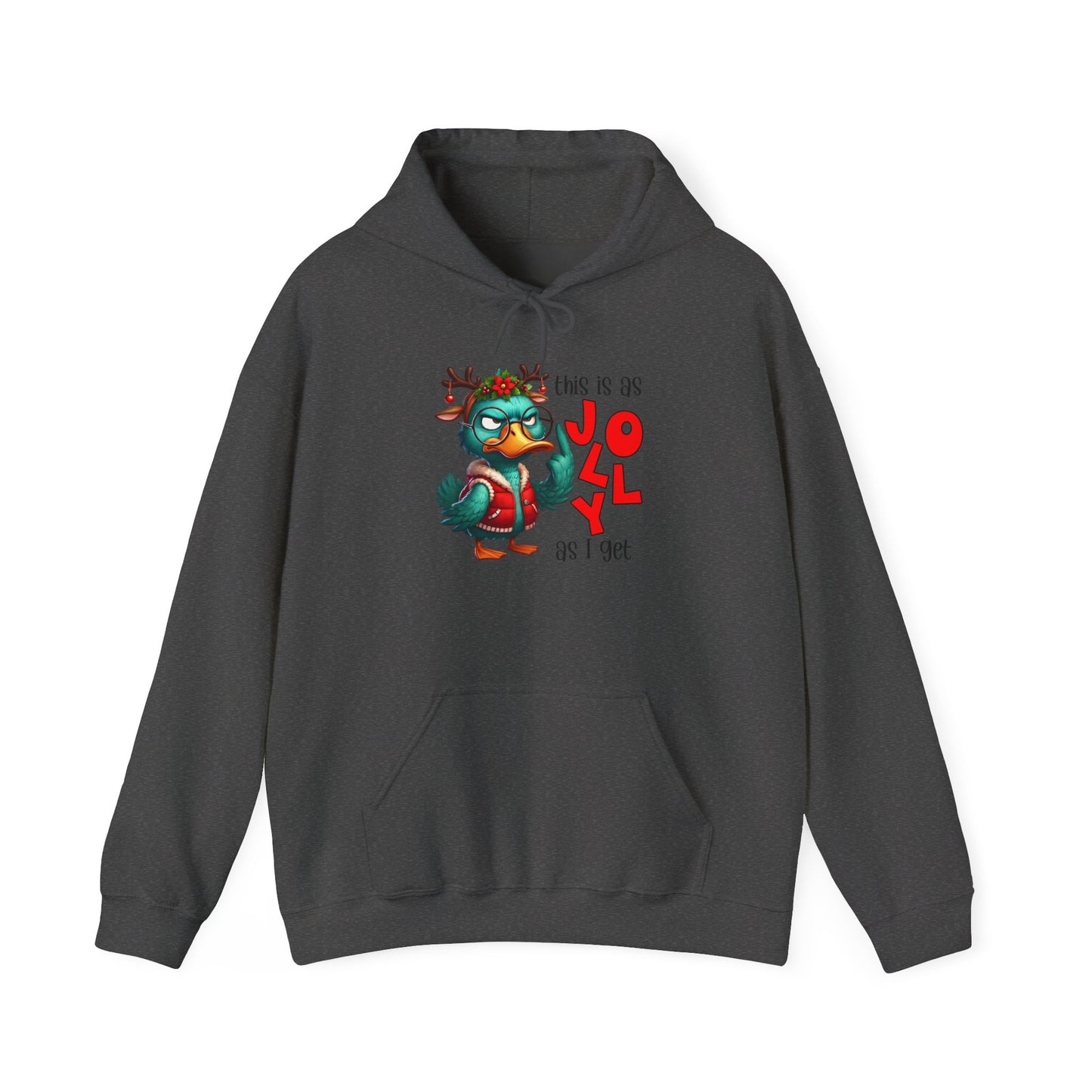 Jolly Holiday Hoodie - Unisex Heavy Blend™ Hoodie, Christmas Gift, Cozy Hoodie, Funny Hoodie, Winter Apparel, Holiday Fashion