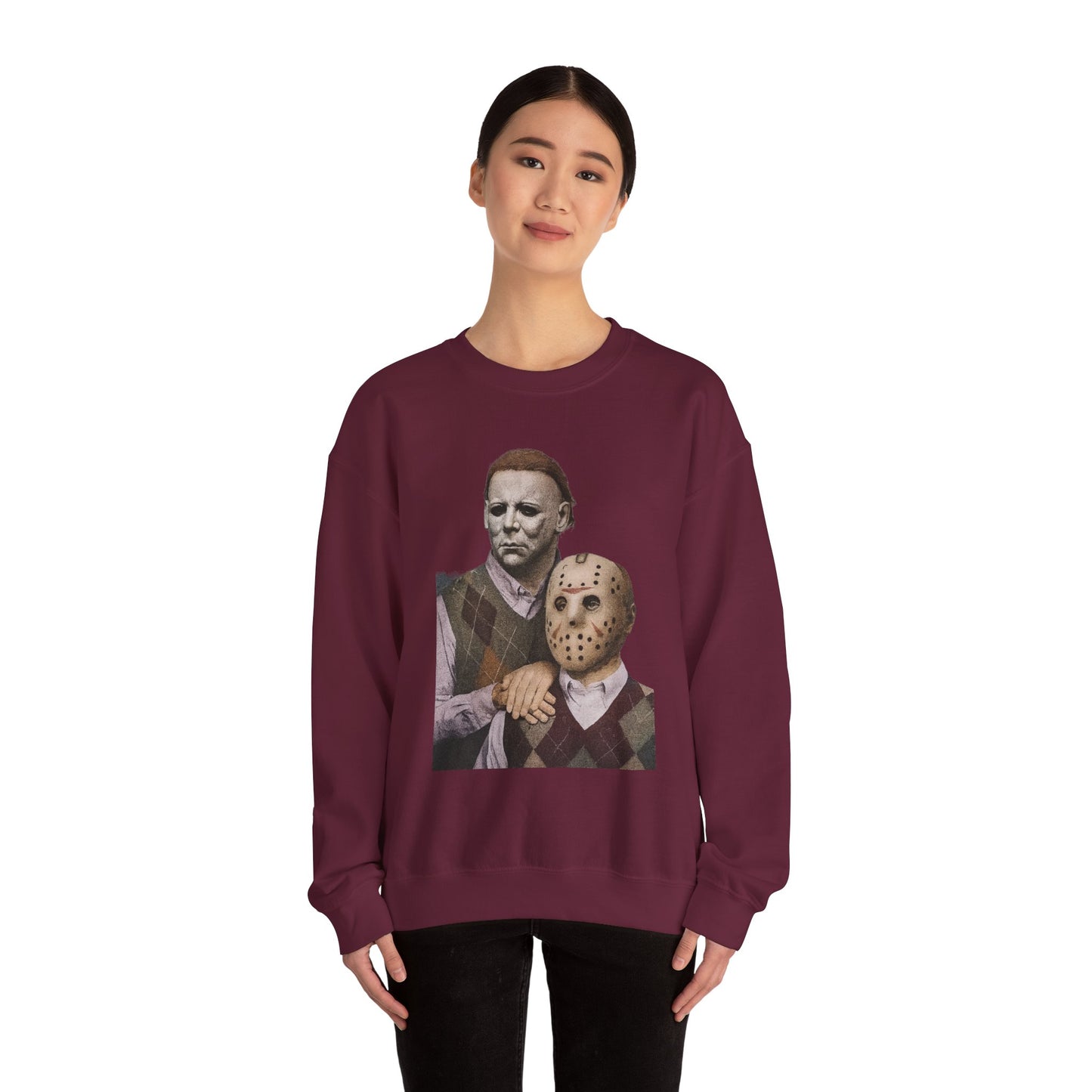 Horror Movie Sweatshirt: Scary Crewneck for Halloween, Cosplay, Horror Fans, Unisex Gift, Cozy Pullover