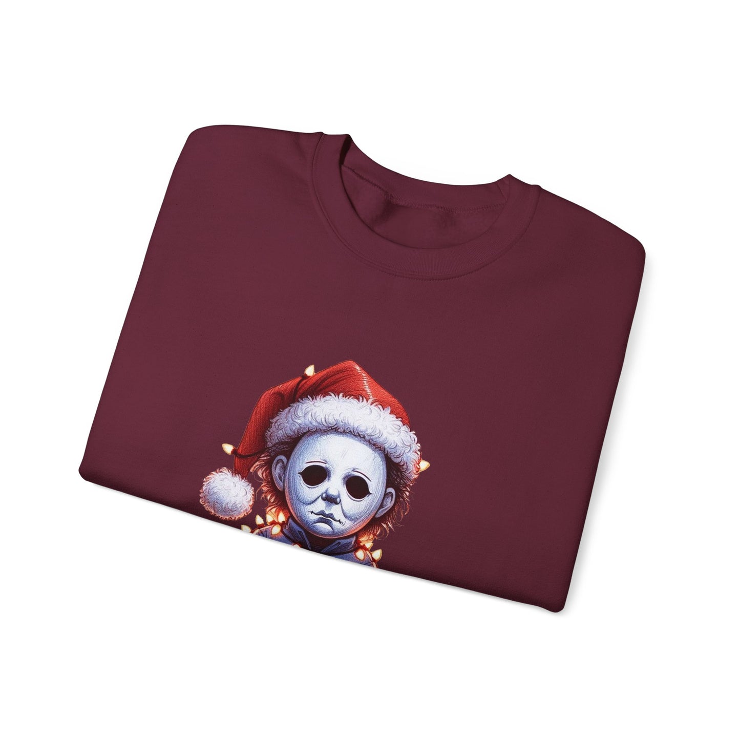 Christmas Michael Myers Sweatshirt — Cute Creepy Horror Holiday Crewneck