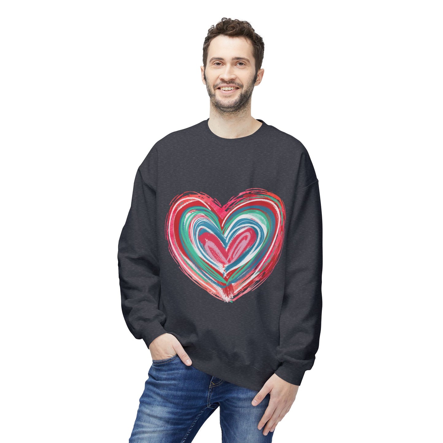 Valentines Unisex Midweight Softstyle Fleece Crewneck Sweatshirt