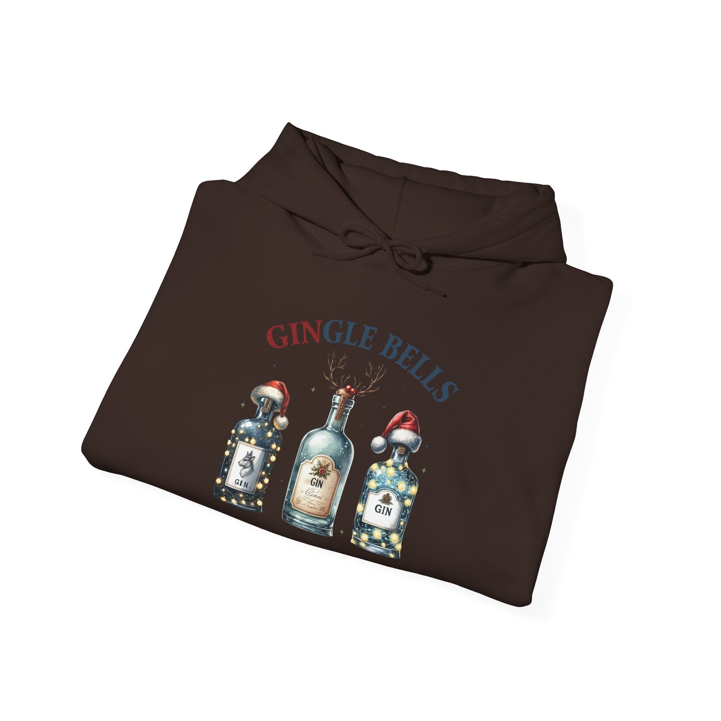 Gingle Bells Hoodie | Unisex Heavy Blend Sweatshirt for Christmas, Holiday Gifting, Cozy Fall Wear, Festive Apparel, Unique Gift