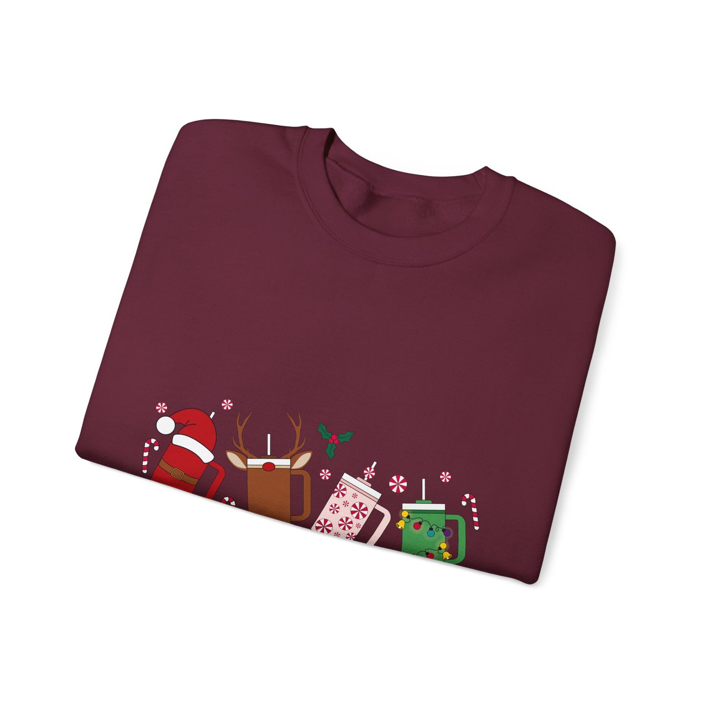 Christmas Golf Club Crewneck Sweatshirt — Festive Golfing Club Cartoon Design