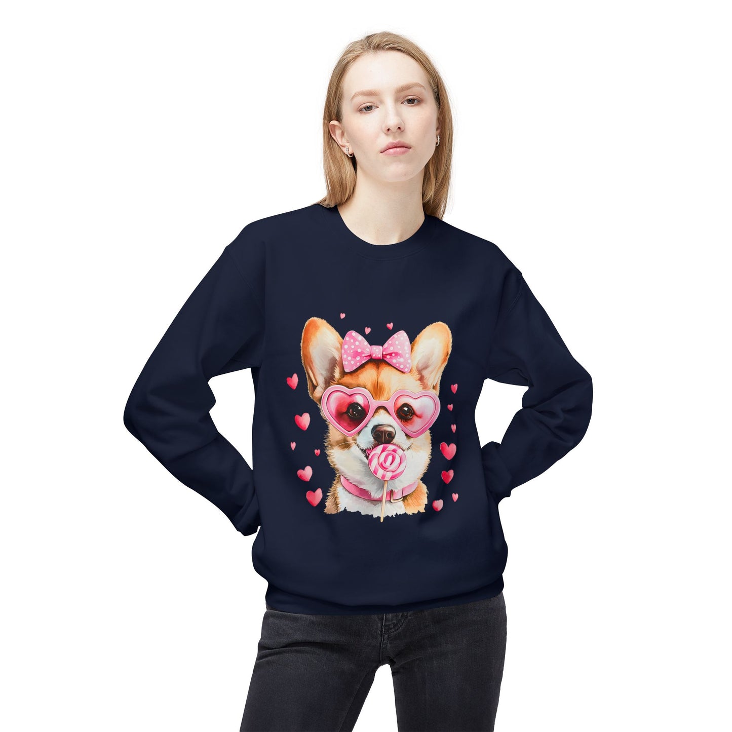 Valentines Unisex Midweight Softstyle Fleece Crewneck Sweatshirt
