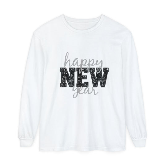 New Year Unisex Garment-dyed Long Sleeve T-Shirt
