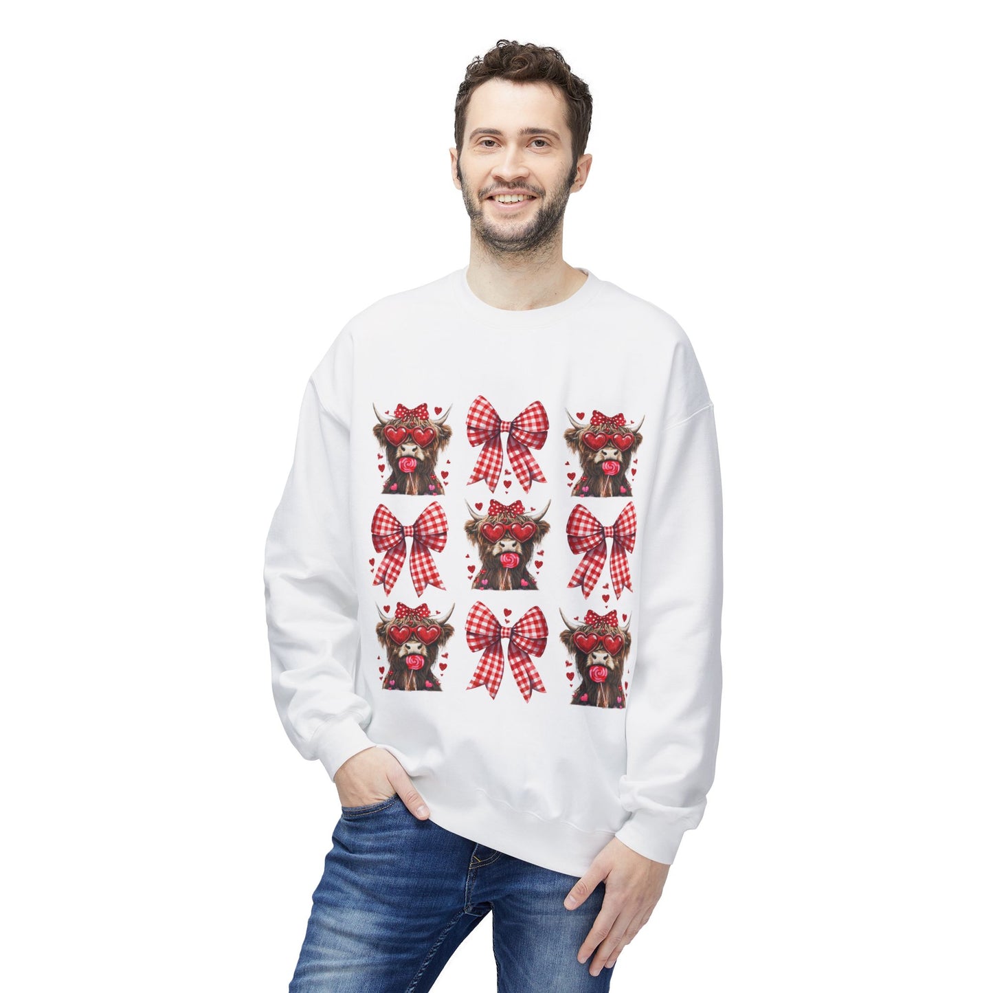 Valentines Unisex Midweight Softstyle Fleece Crewneck Sweatshirt