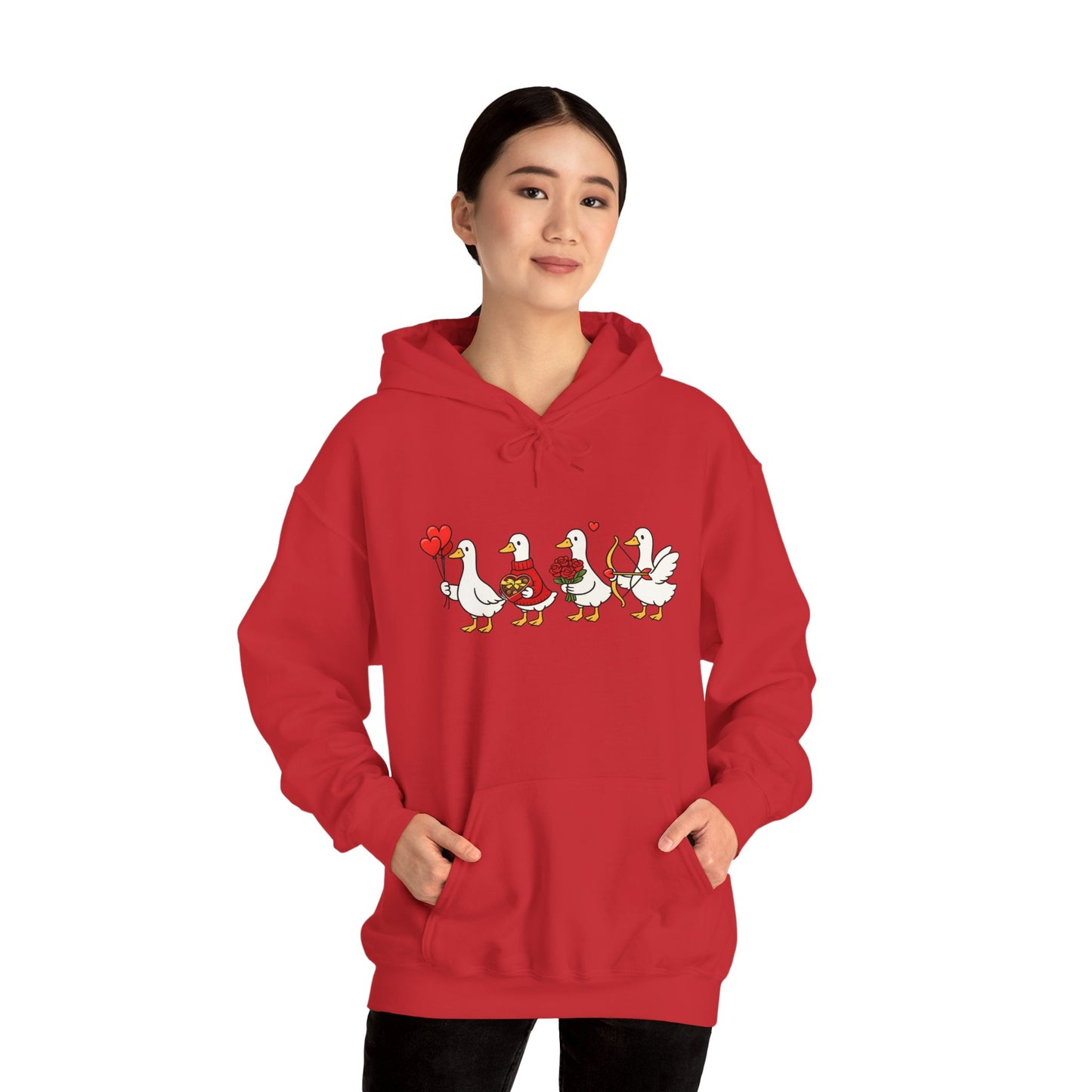 Cute Duck Family Hoodie — Whimsical Springtime Birds Pullover