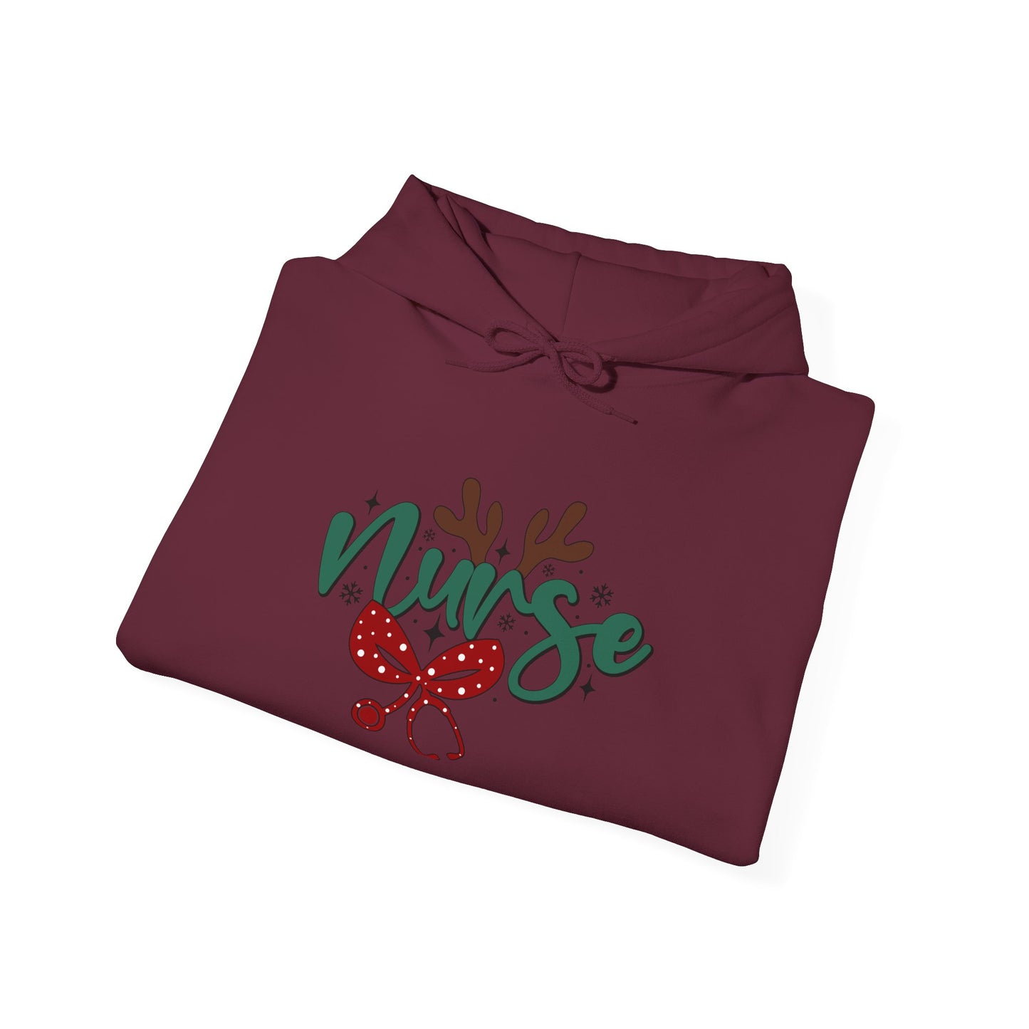 Festive Nurse Hoodie | Holiday Sweatshirt, Christmas Gift for Nurses, Cozy Winter Wear, Fun Nursing Apparel