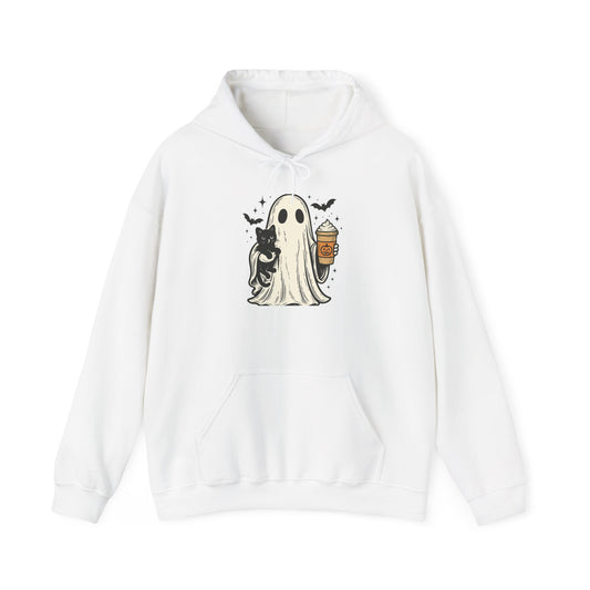 Ghost & Cat Halloween Hoodie, Spooky hoodie , Unisex Cozy Pullover, Fall Wardrobe Essential, Perfect for Halloween Celebrations, [...]