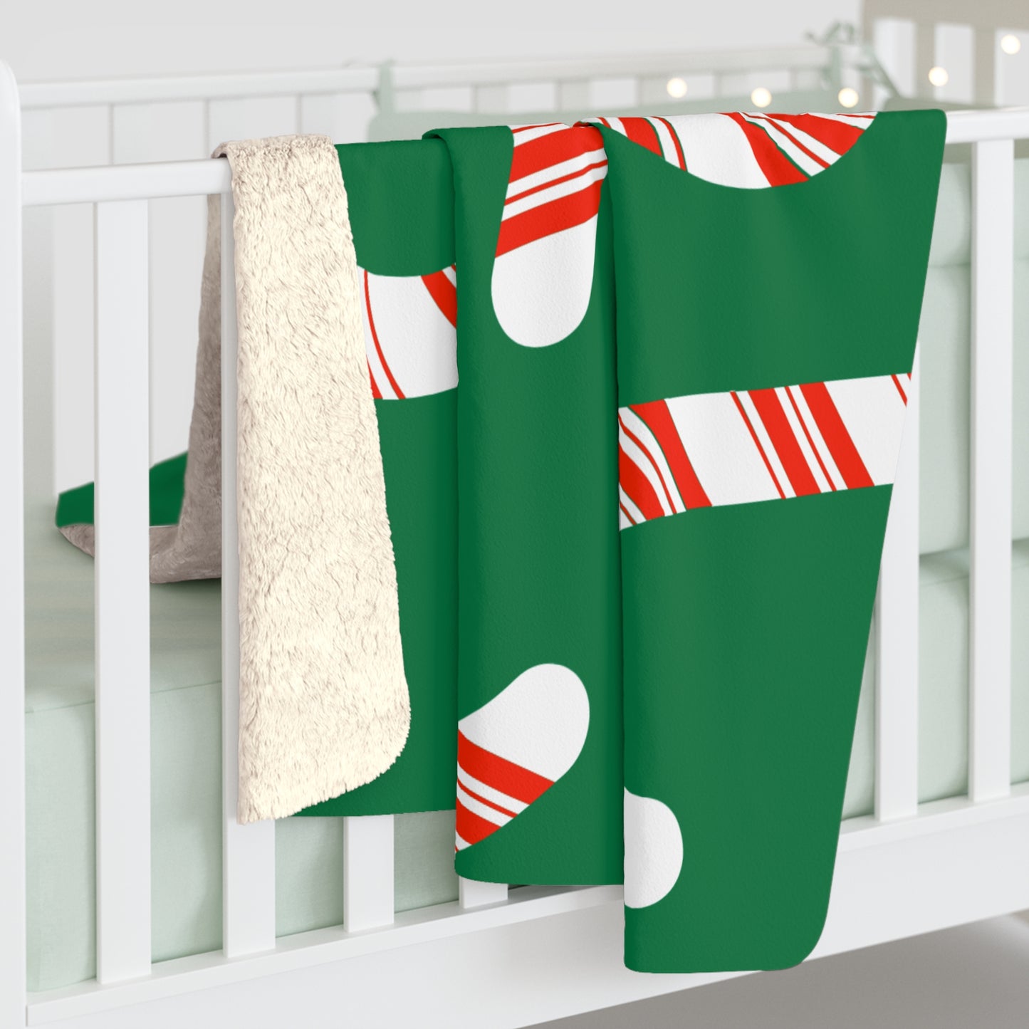 Christmas Candy Cane Blanket