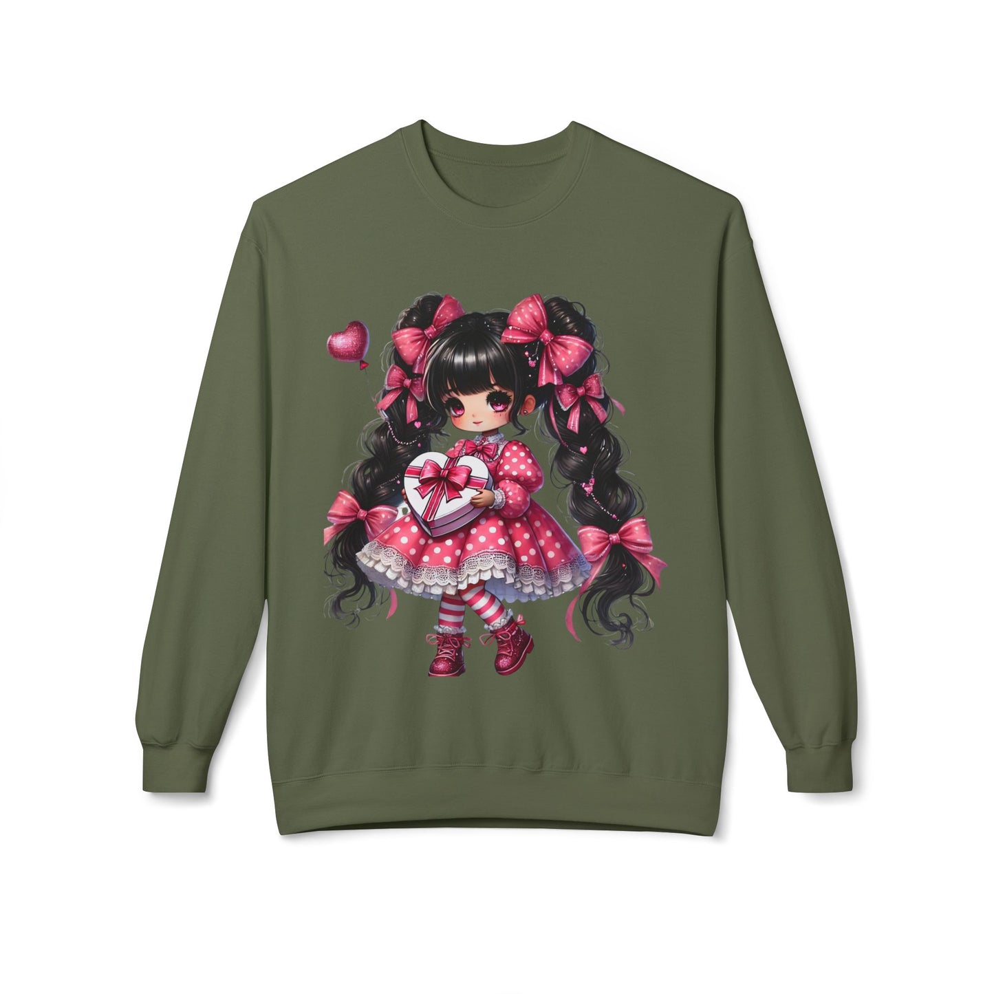 Valentines Unisex Midweight Softstyle Fleece Crewneck Sweatshirt