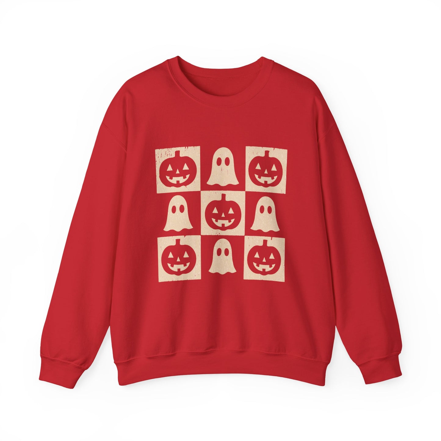 Halloween Ghosts Sweatshirt, Cozy Fall Sweater, Unisex Crewneck for Halloween, Cute Ghost Design, Perfect for Autumn Celebrations