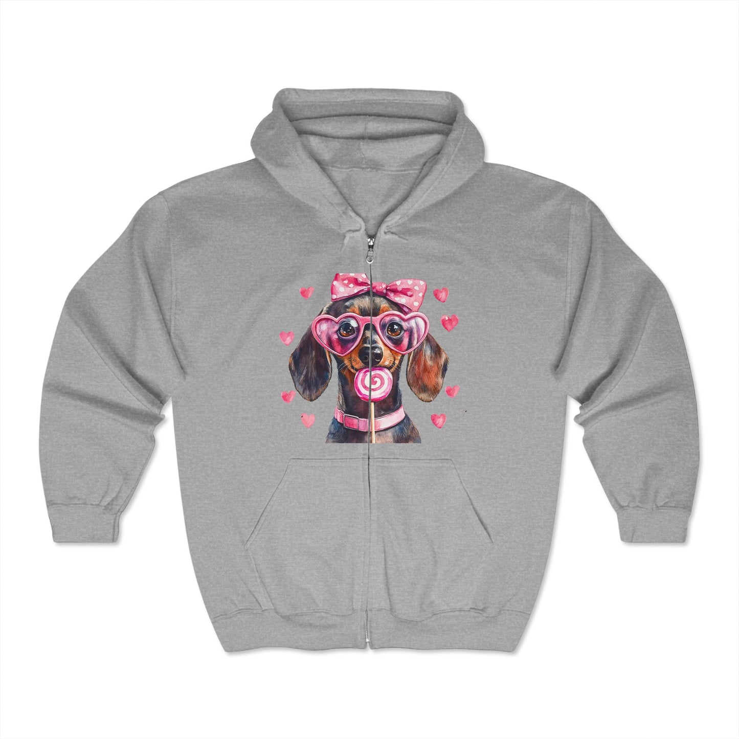 Valentines Unisex Heavy Blend™ Full Zip Hooded Sweatshirt