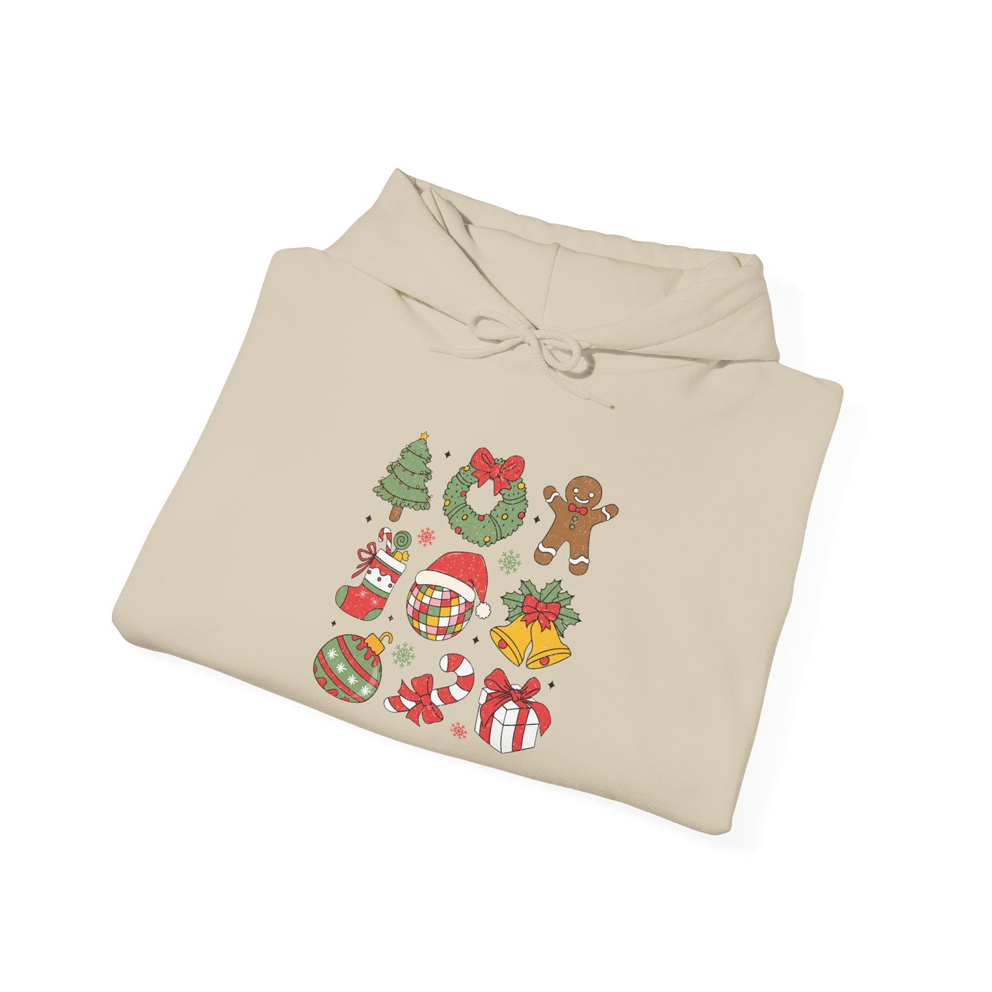 Festive Holiday Hoodie, Cozy Sweatshirt for Christmas, Unisex Holiday Apparel, Winter Gift Idea, Cute Sweatshirt with Holiday Designs