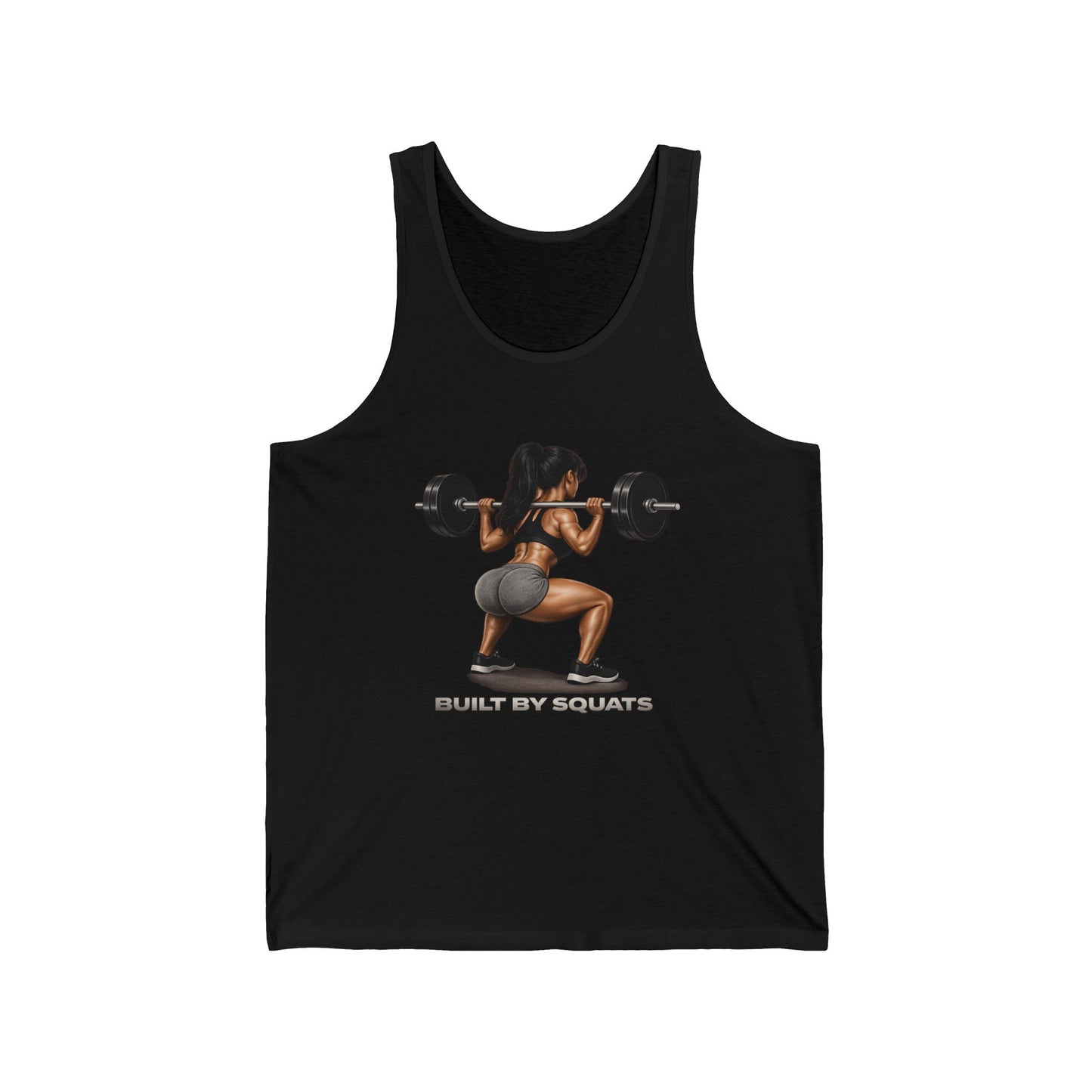Built by Squats Tank Top — Women's Weightlifting Gym Tank