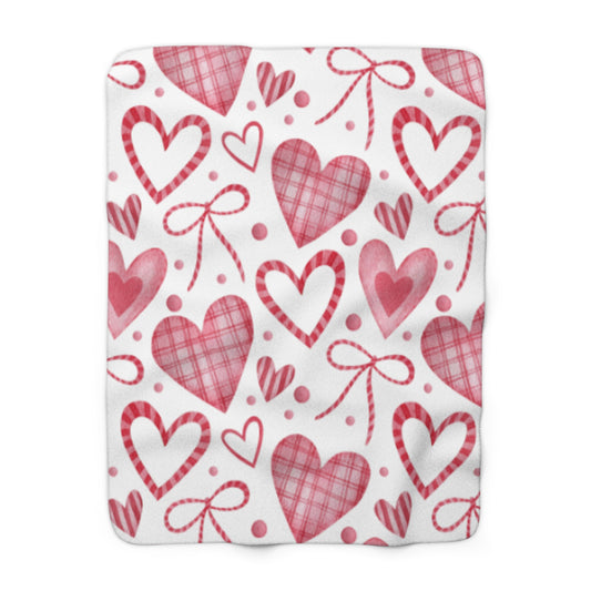Valentines Sherpa Fleece Blanket