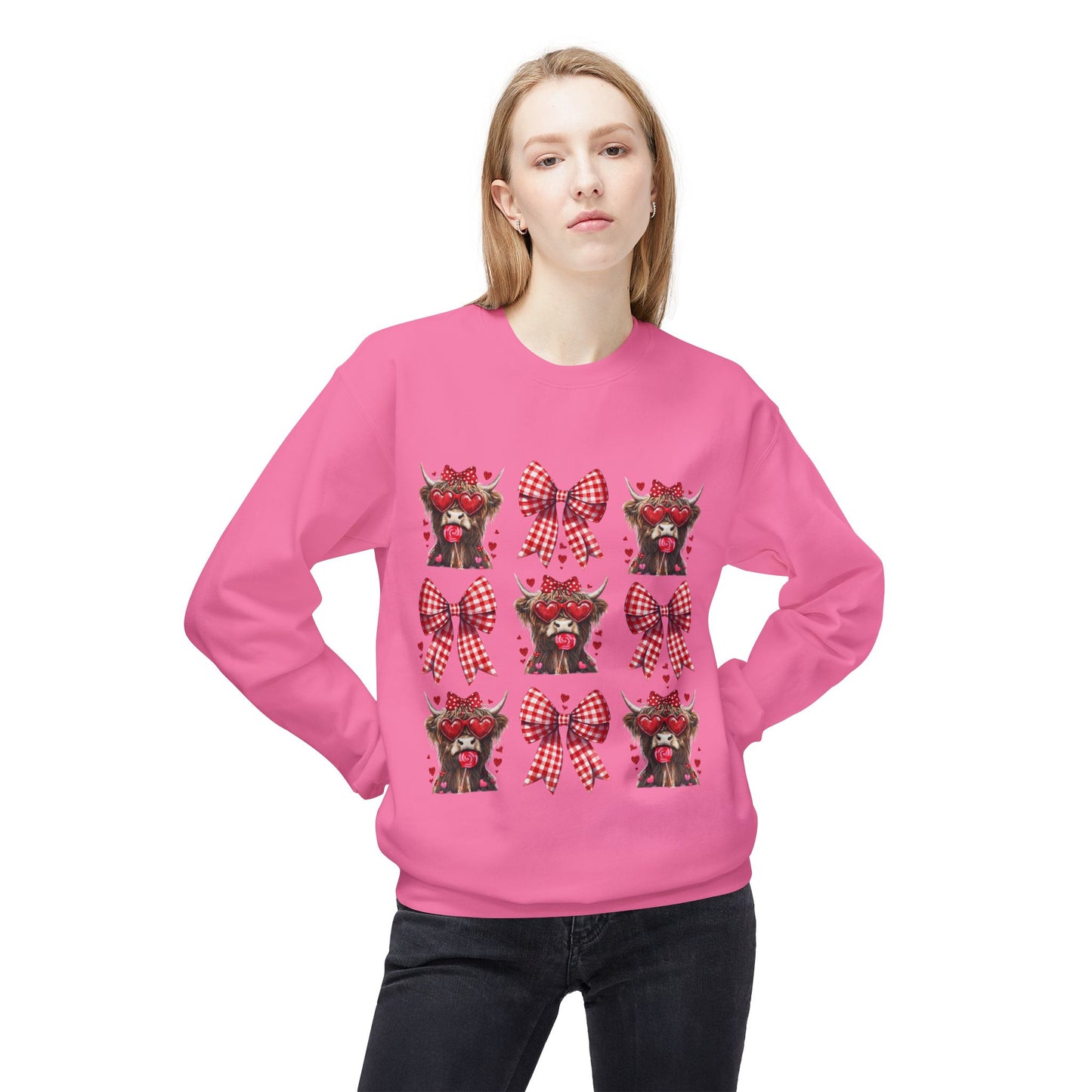 Valentines Unisex Midweight Softstyle Fleece Crewneck Sweatshirt