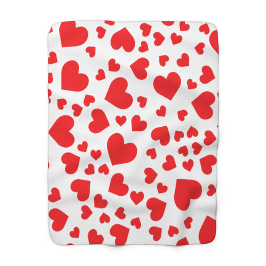 Valentines Sherpa Fleece Blanket