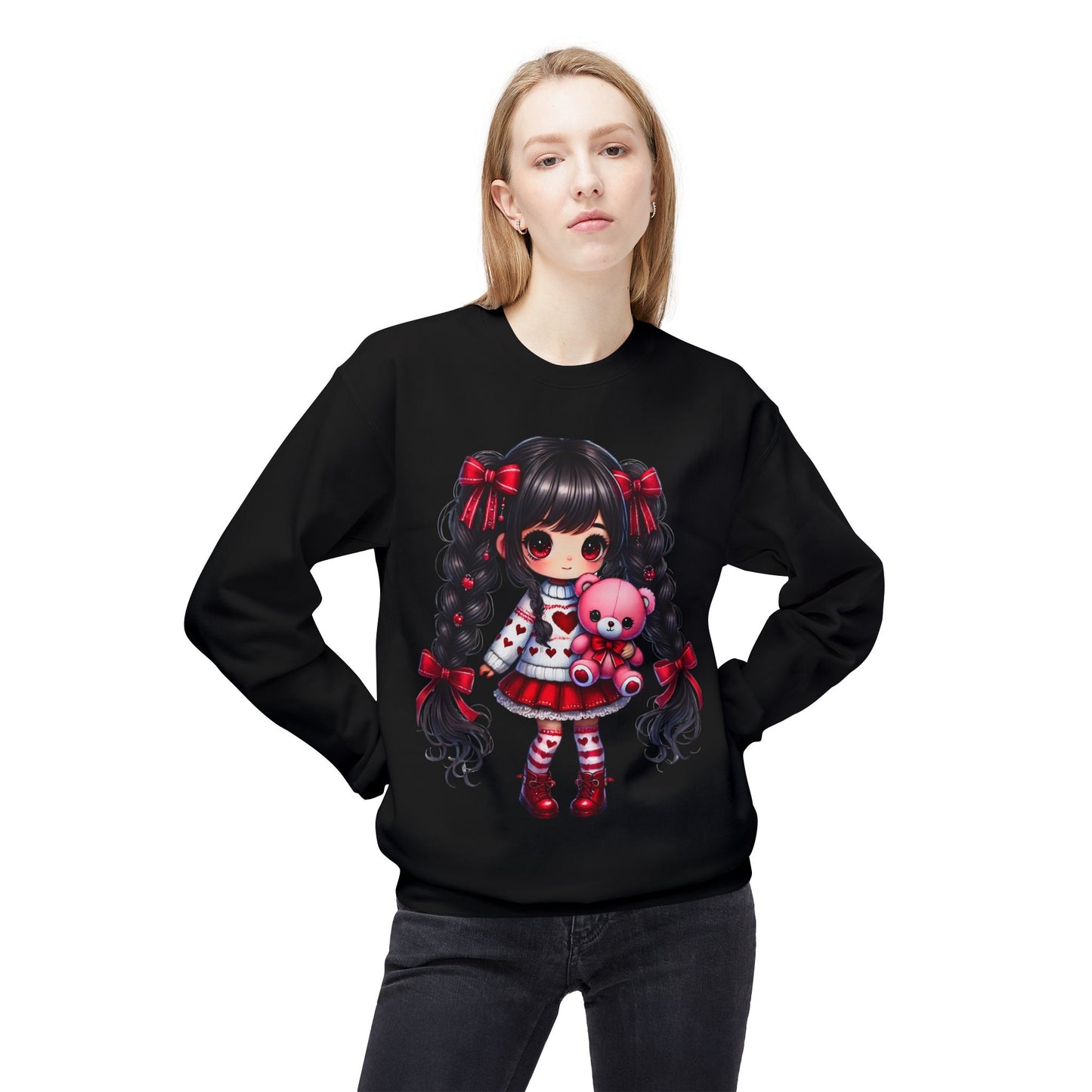 Valentines Unisex Midweight Softstyle Fleece Crewneck Sweatshirt