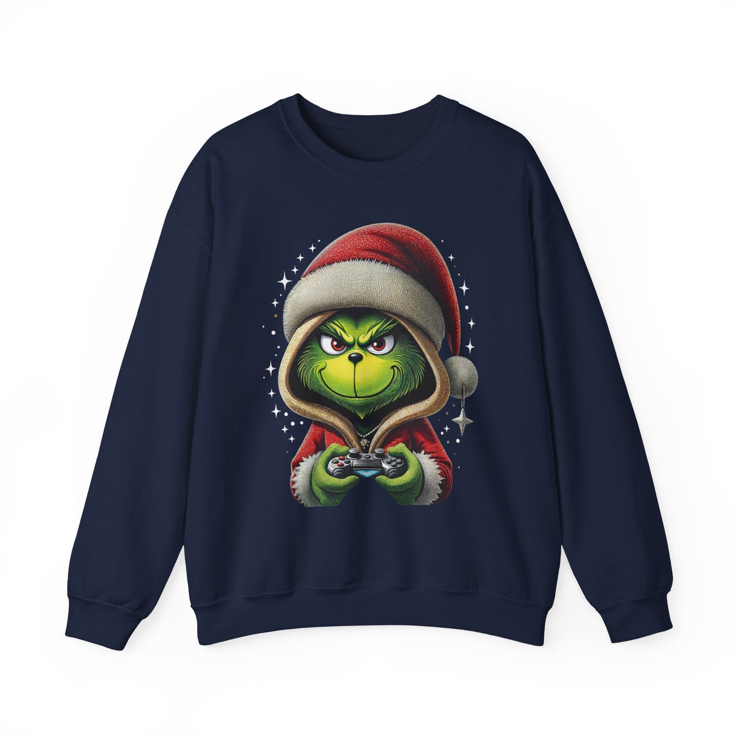 Grumpy Gamer Grinch Sweatshirt — Funny Christmas Holiday Gaming Crewneck