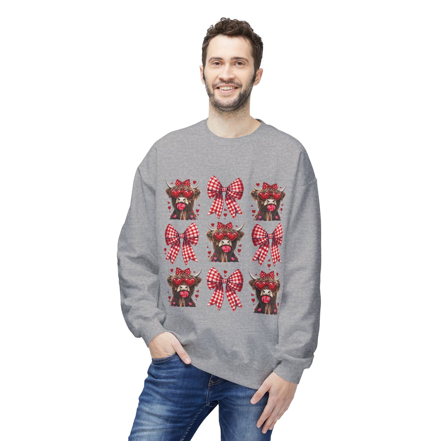 Valentines Unisex Midweight Softstyle Fleece Crewneck Sweatshirt