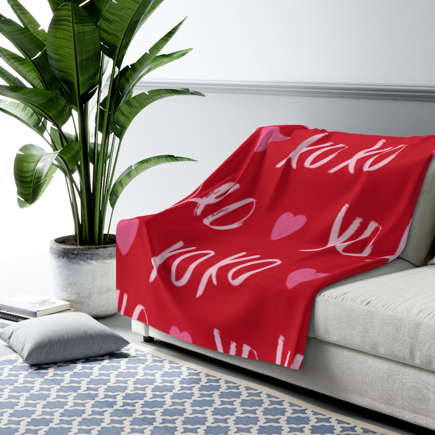 Valentines Sherpa Fleece Blanket