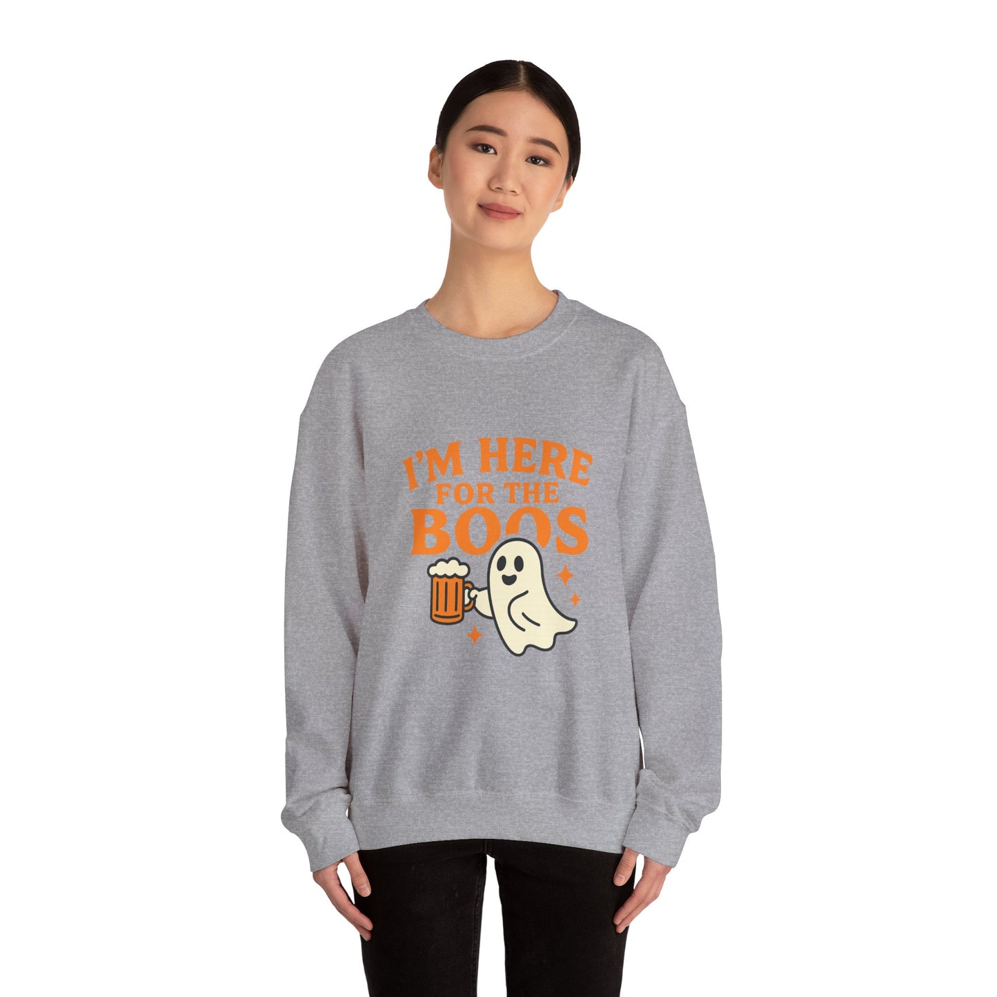 Halloween Spirit Crewneck Sweatshirt - Cozy Ghost Design for Fall Fun, Unisex Sweatshirt, Spooktacular Gift, Halloween Party Wear, [...]