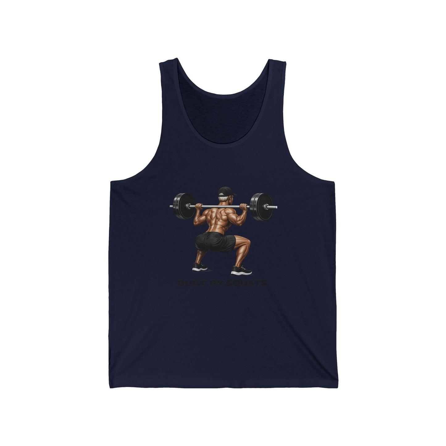 Built By Squats Tank Top — Weightlifting Gym Workout Tank