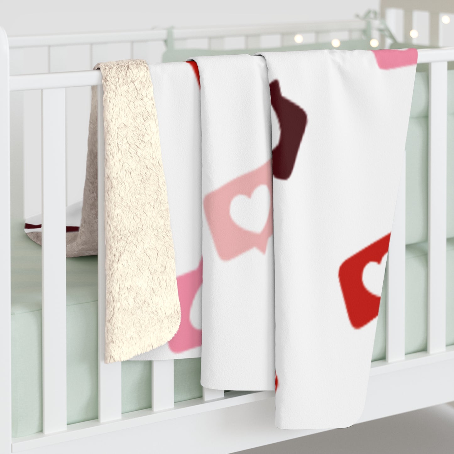 Valentines Sherpa Fleece Blanket