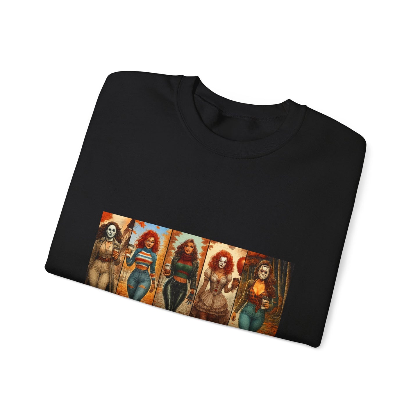 Vibrant Artistic Halloween Sweatshirt, Casual Wear, Graphic Sweatshirt, Cozy Gift for Art Lovers, Unique Fashion Statement, Comfortable [...]