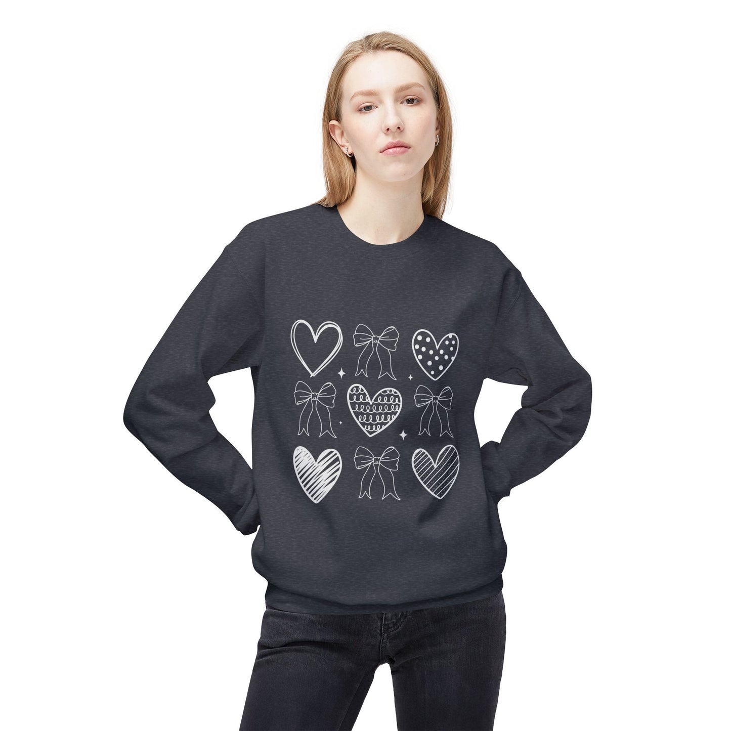 Valentines Unisex Midweight Softstyle Fleece Crewneck Sweatshirt