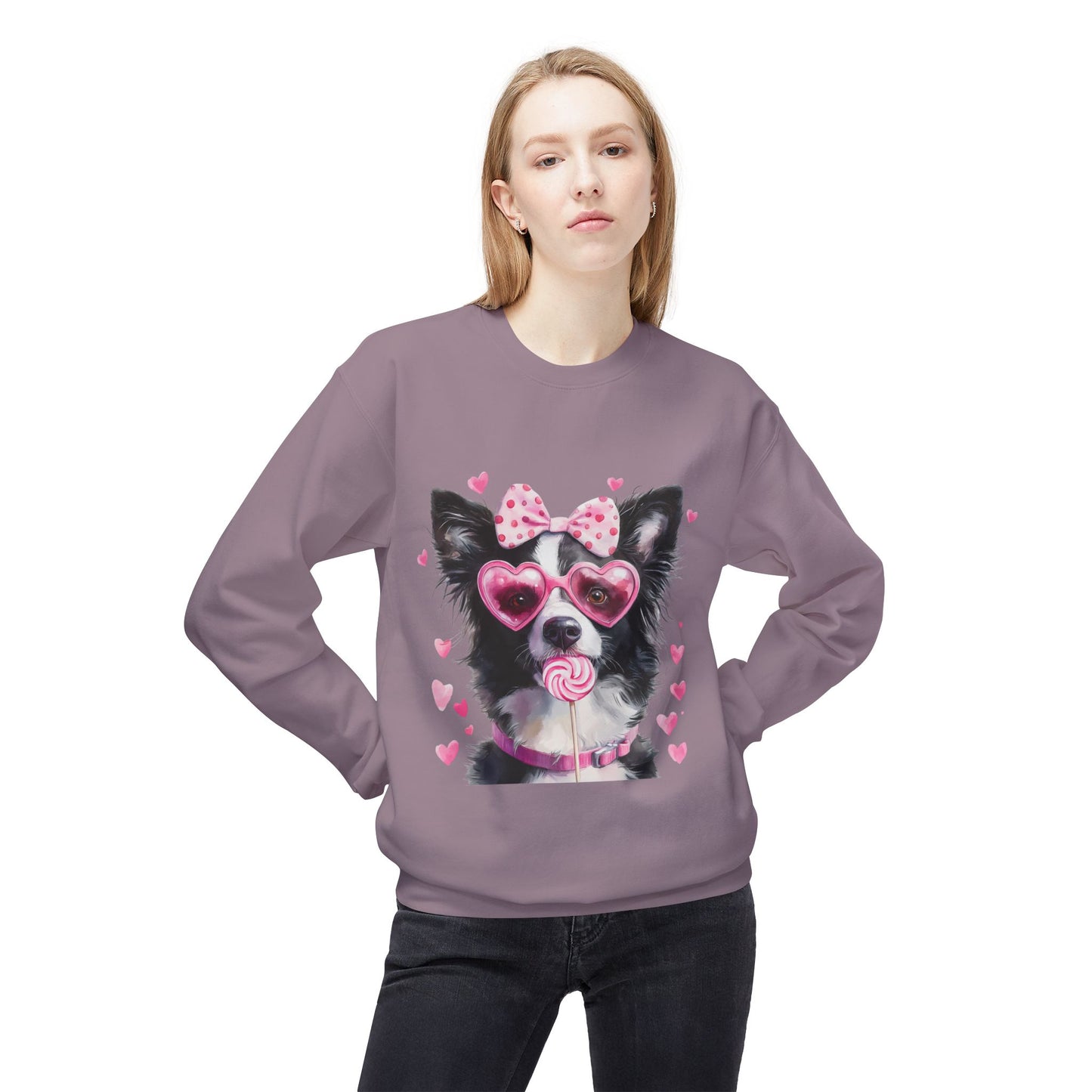 Valentines Unisex Midweight Softstyle Fleece Crewneck Sweatshirt