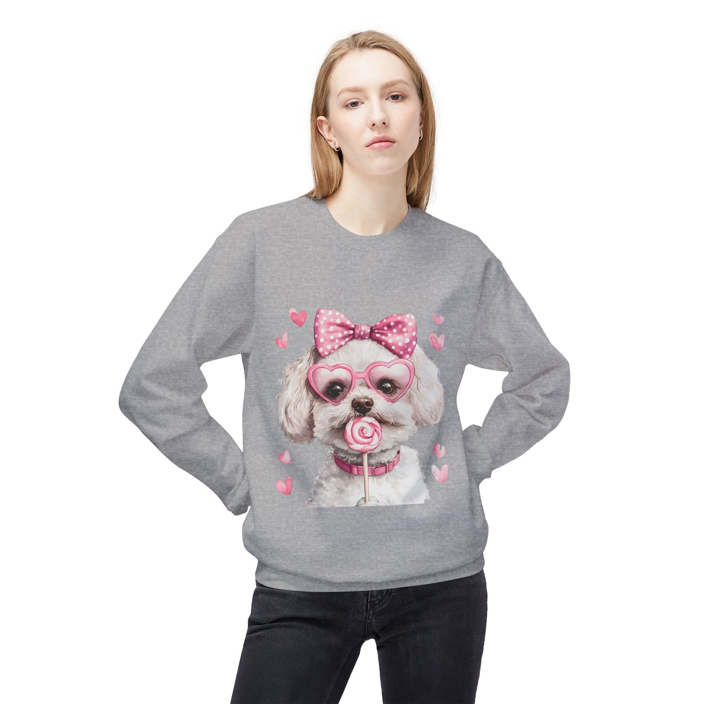 Valentines Unisex Midweight Softstyle Fleece Crewneck Sweatshirt