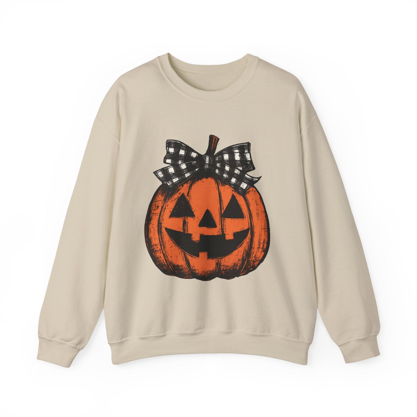 Autumn Pumpkin Crewneck Sweatshirt, Fall Fashion, Halloween Sweatshirt, Cozy Sweater, Pumpkin Patch Outfit, Unisex Clothing