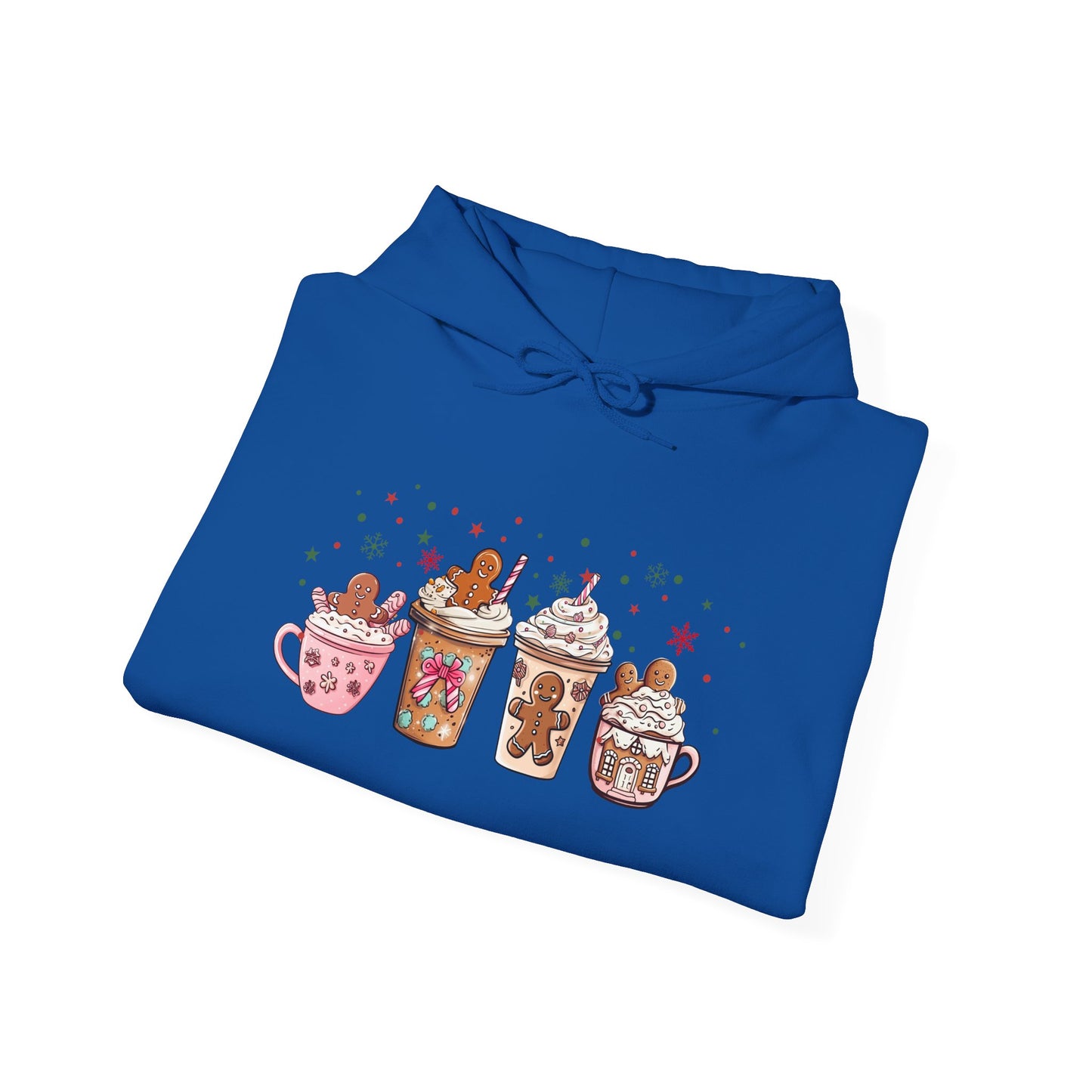 Gingerbread Coffee Holiday Hoodie - Cozy Xmas Sweatshirt, Cute Winter Gift, Christmas Apparel, Festive Layering Pullover