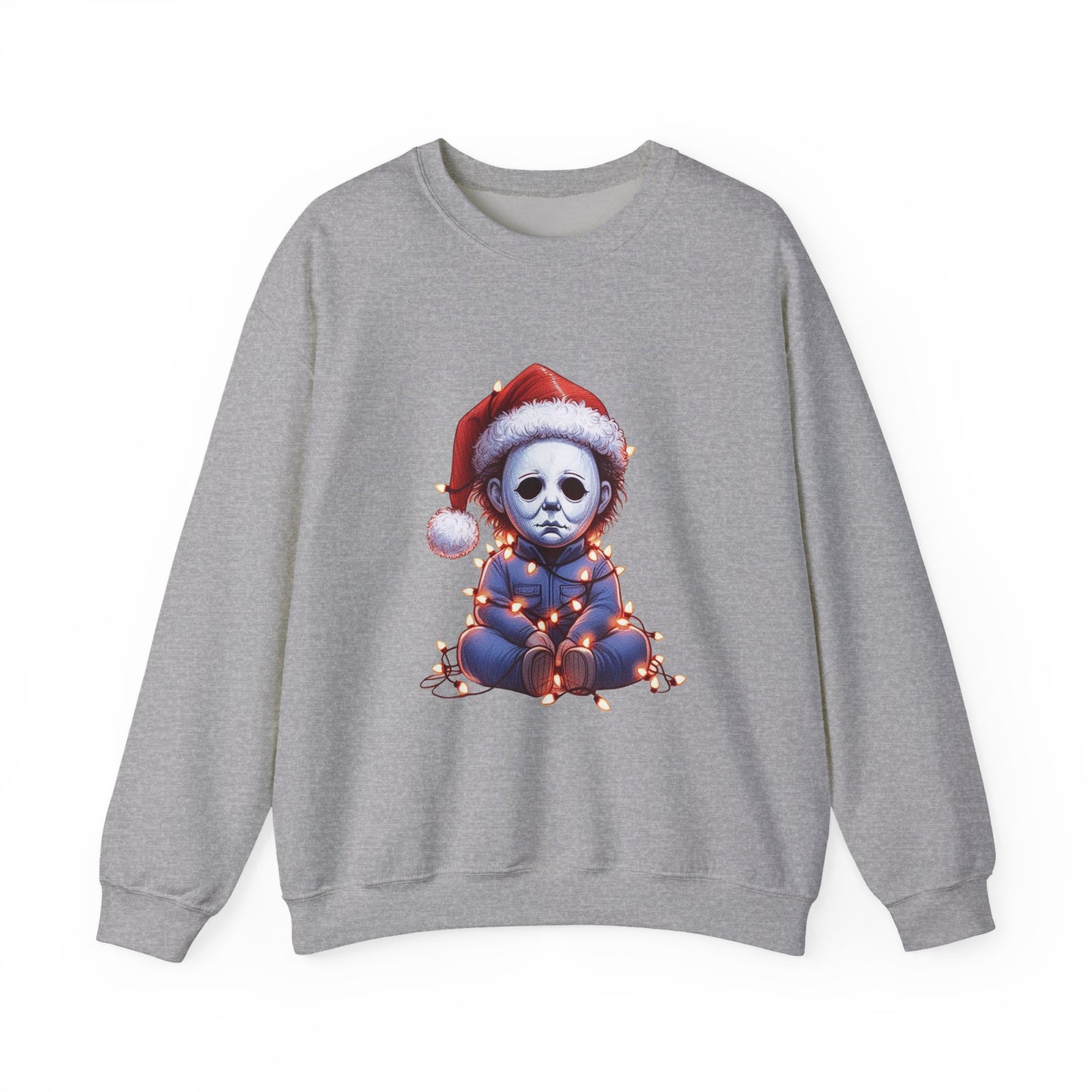 Christmas Michael Myers Sweatshirt — Cute Creepy Horror Holiday Crewneck