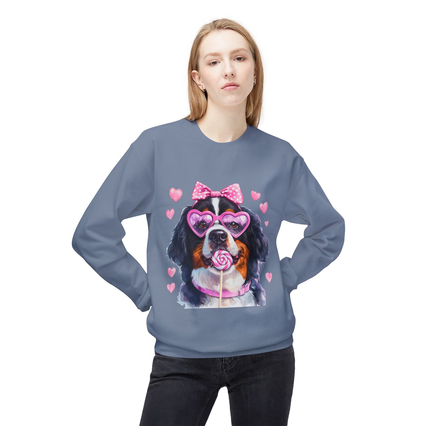 Valentines Unisex Midweight Softstyle Fleece Crewneck Sweatshirt