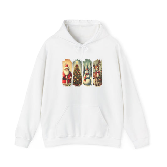 Cozy Christmas Sweatshirt with Vintage Holiday Designs, Unisex Hoodie for Winter, Christmas Gift, Holiday Wear, Festive Apparel