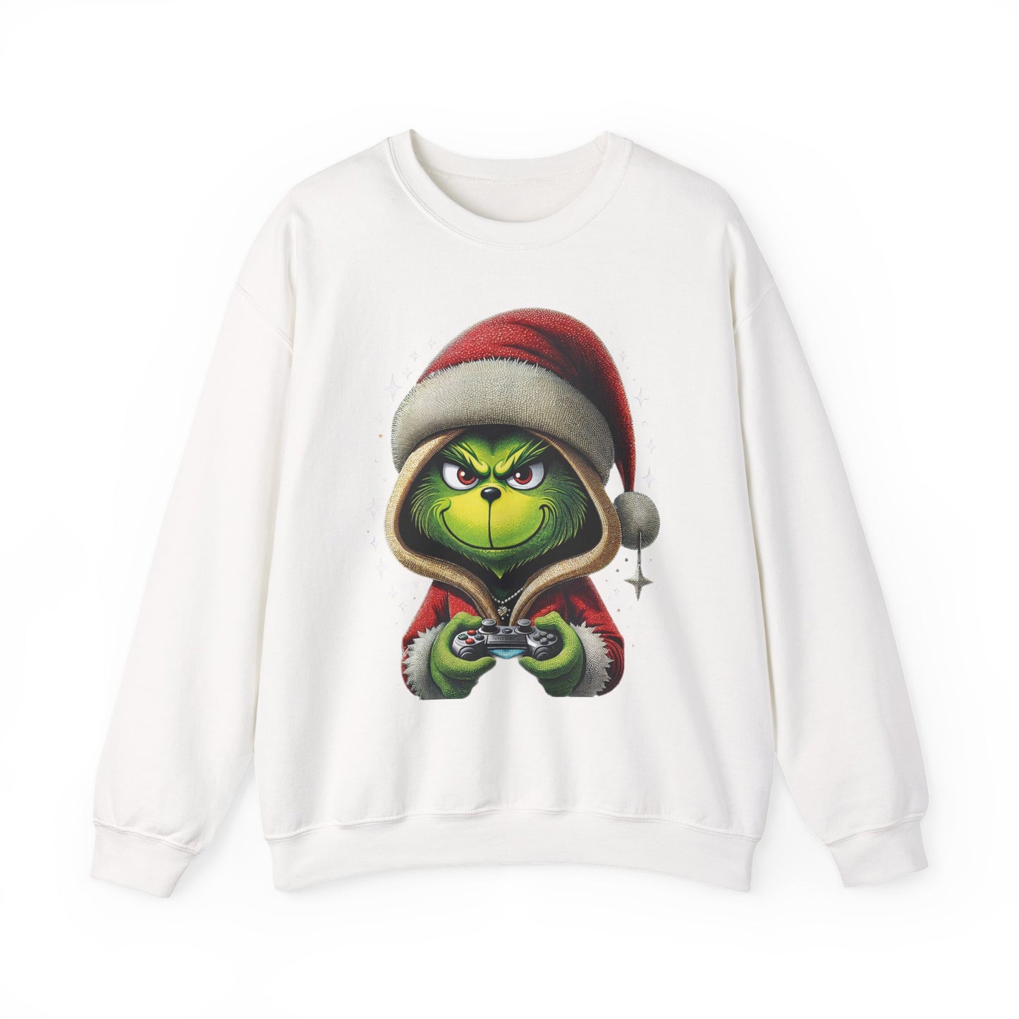 Grumpy Gamer Grinch Sweatshirt — Funny Christmas Holiday Gaming Crewneck