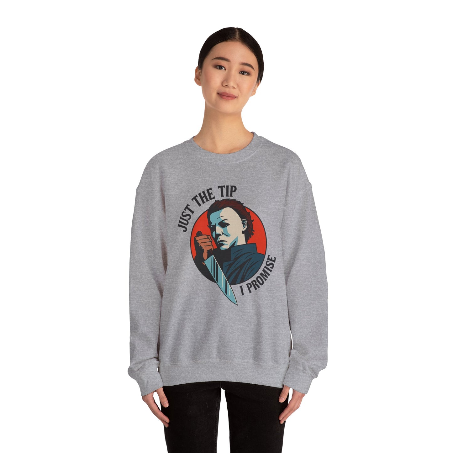 Spooky Humor Crewneck Sweatshirt | Funny Fall Fashion, Halloween Gift, Cozy Sweatshirt, Unisex Apparel, Casual Wear