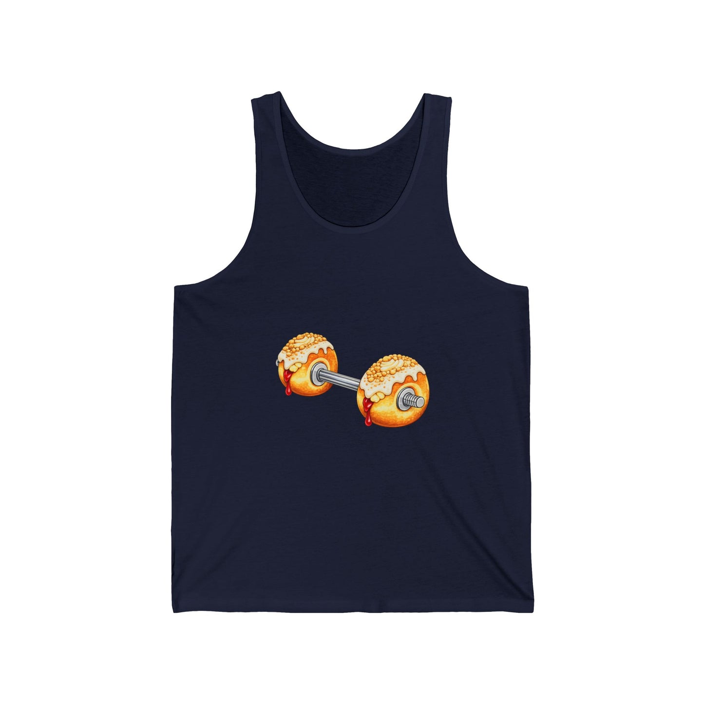 Donut Dumbbell Tank Top — Fitness & Foodie Gym Tank
