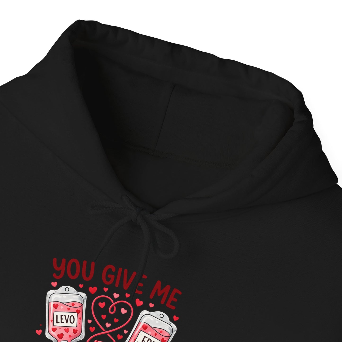 You Give Me Tachycardia Hoodie — Cute ECG Heart & IV Bag Medical Valentine Sweatshirt