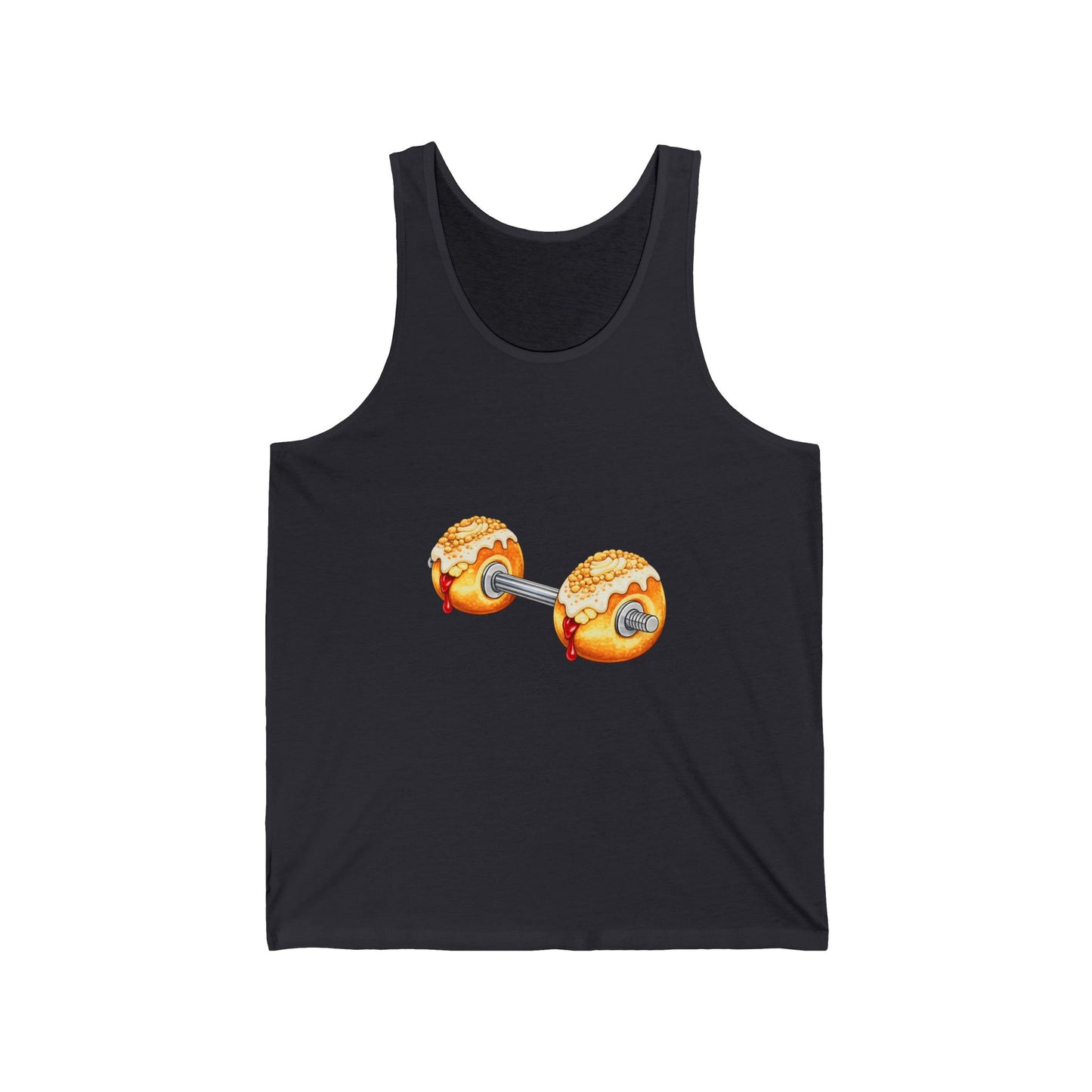 Donut Dumbbell Tank Top — Fitness & Foodie Gym Tank