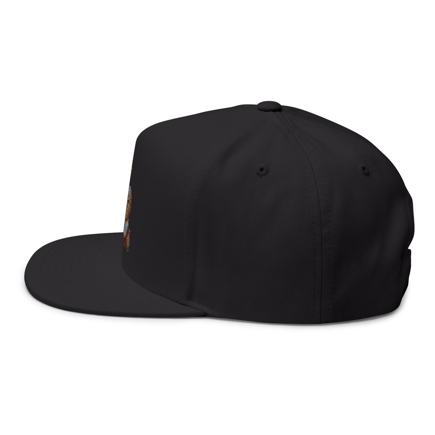 Stylish Embroidered Flat Bill Cap, Fashion Hat for Trendsetters, Unique Gift for Him, Summer Accessory, Casual Streetwear