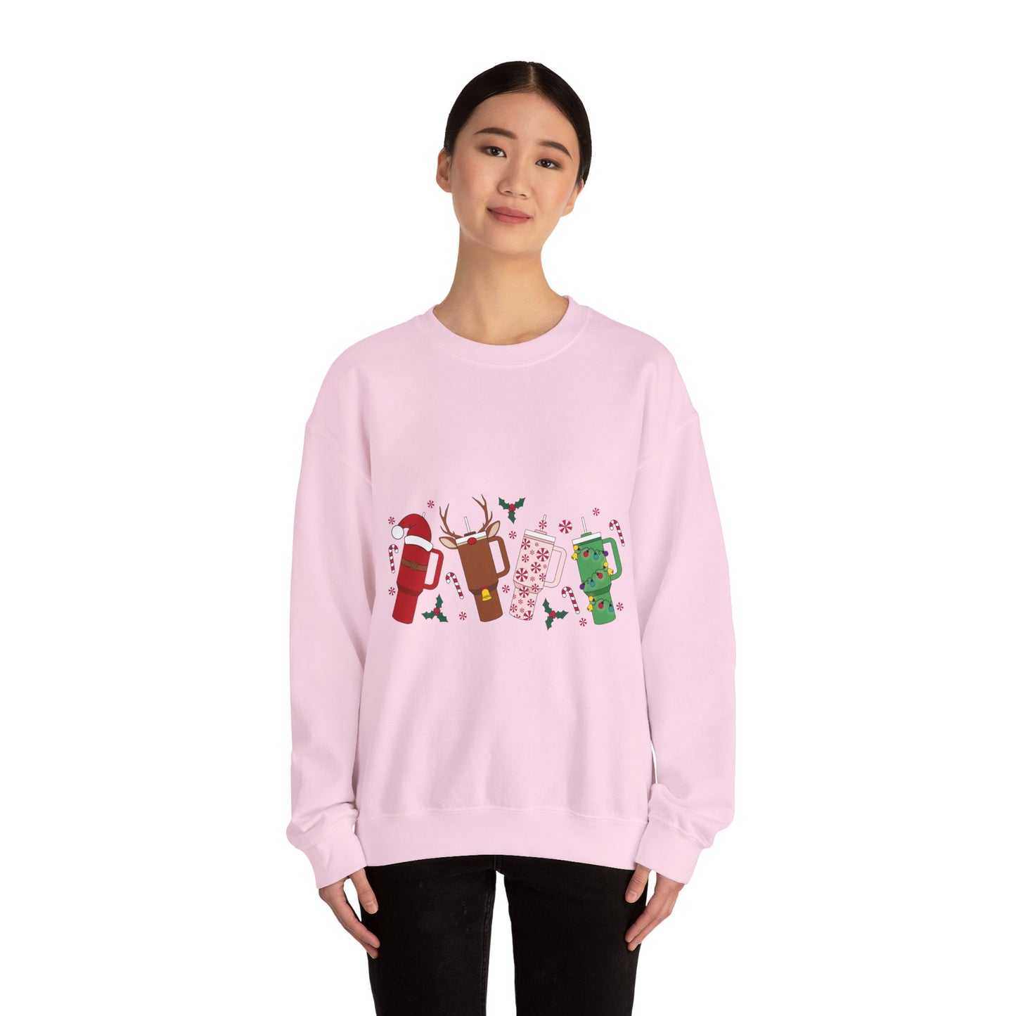 Christmas Golf Club Crewneck Sweatshirt — Festive Golfing Club Cartoon Design