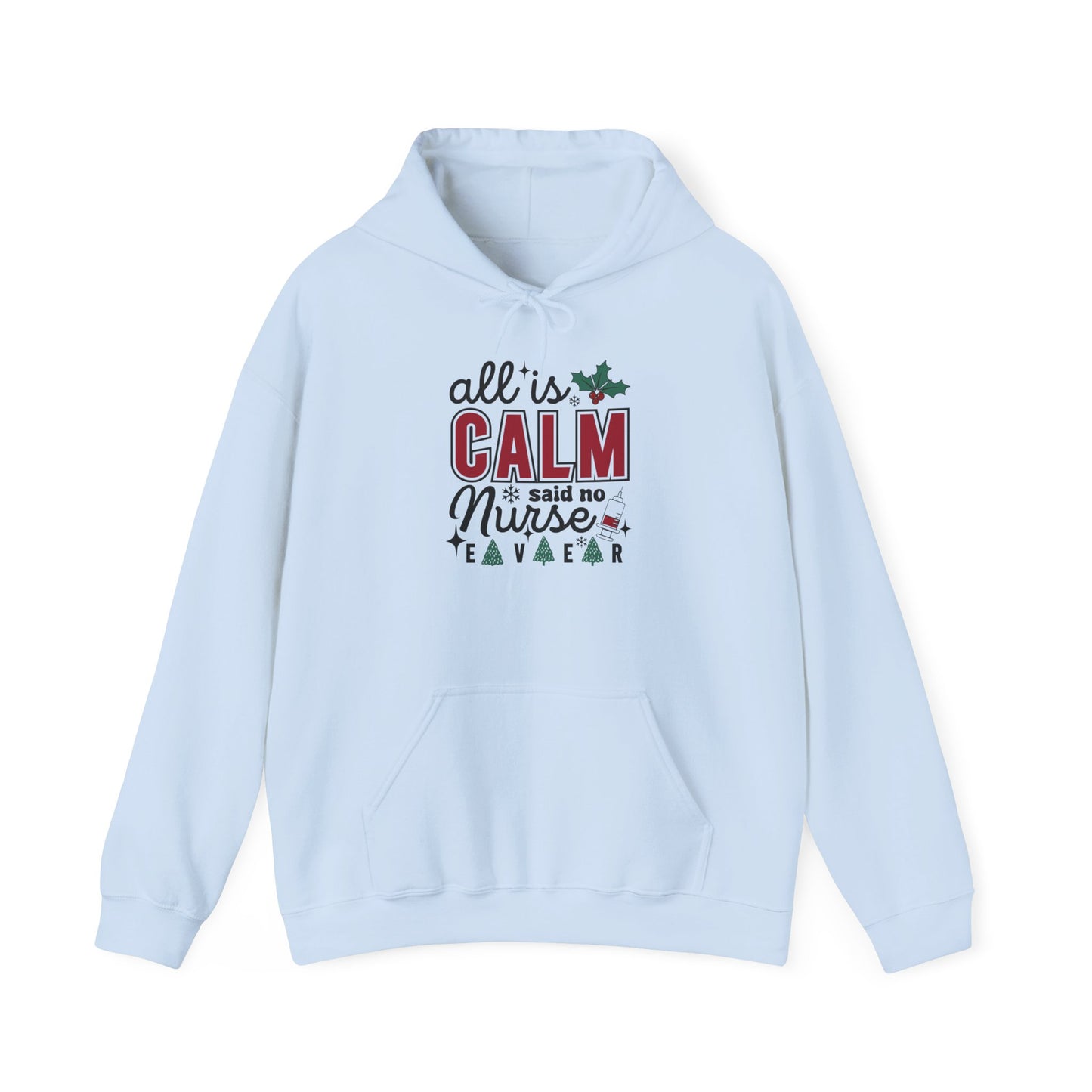 Festive Nurse Hooded  Hoodie - Cozy Holiday Gift for Nurses - Christmas Apparel, Cute Hoodie, Nurse Life  Hoodie, Xmas Gift Idea