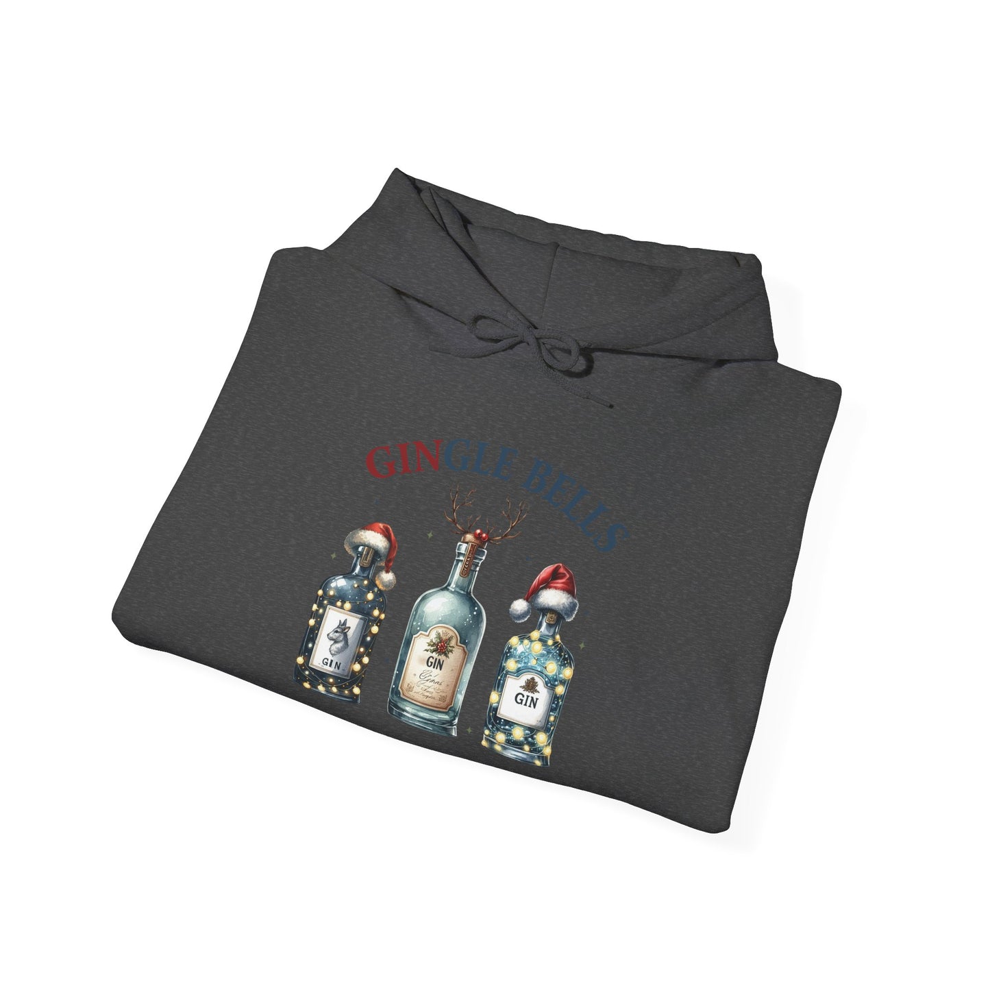 Gingle Bells Hoodie | Unisex Heavy Blend Sweatshirt for Christmas, Holiday Gifting, Cozy Fall Wear, Festive Apparel, Unique Gift